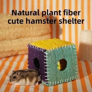 Esponja vegetal natural para hámster, evita que el hámster muerda el nido, muerde para masticar, mantiene el calor, para hámsteres dísperos, ratones y osos dorados, segura y ecológica - Product Image 6