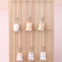 Porte-clés en peluche chat mignon pour femmes et enfants, nouveau pendentif 3D dessin animé pour sac et clés de voiture