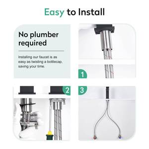 Grifo Mezclador de Agua Inteligente de Alta Calidad CUPC NSF, Grifo de Lavabo Negro Mate a Bajo Precio - Product Image 6