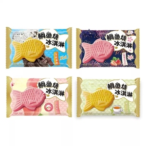 Helado con sabor a fresa y melocotón blanco a la <span class=keywords><strong>parrilla</strong></span> con galletas crujientes Embalaje en bolsa - Product Image 3