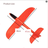 Avion modèle planeur en mousse EVA 48*47cm, jouet à lancer à la main, logo personnalisé, pour enfants de 5 à 7 ans, utilisation en extérieur, marque ZGH, modèle ZGH-LH178