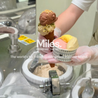 Mesin Pembuat Es Krim Meja Miles dengan Kompresor SECOP Bersertifikasi NSF Amerika, Mesin Es Krim Satu Kepala untuk Dijual