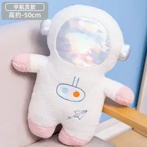 Promozionale all'ingrosso personalizzato simpatico cartone animato imbottito astronauta aeroplano peluche cuscini per bambini giocattoli