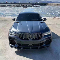 2023-2025 para BMW X6: Modificación de piezas exteriores, alerón divisor de labio de parachoques delantero de fibra de carbono