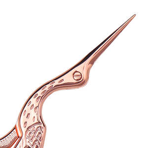 Tijeras europeas vintage para bordado láser DIY, de acero inoxidable con borde liso y mango de aleación de zinc, cortador de hilo para uso doméstico - Product Image 6