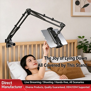 Desktop Stand Tablet Mount 17 mm Ball Lazy Phone Holder Stand Clamp <strong>Bracket</strong> Metal iPad Phone 4.7-11" Holder Bed Desk Support - Product Image 2