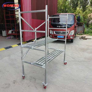 Banc de travail industriel pliable pour charpentier, peintre, jardinier, mini échafaudage mobile, acier résistant à la corrosion, tube en acier haute résistance - Product Image 3