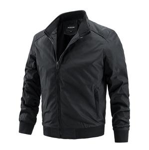 Vestes de printemps pour hommes, manteaux unis, veste décontractée à col montant pour homme, veste d'extérieur - Product Image 2