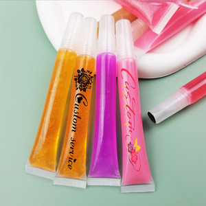 Lindo tubo de plástico rosa para apretar, esencia de brillo de labios vegano, <span class=keywords><strong>Lipoil</strong></span>, contenedor vacío, llavero, embalaje cosmético para líquido en forma de aceite - Product Image 2