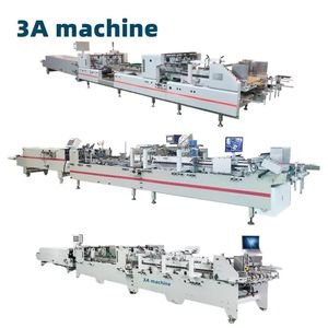 Folder Gluer Machine Automatic Folder Gluing Machine for Side <b>Glue</b> Straight Line Box Bottom Lock 4/6 Corner Box Cardboard Box - Product Image 1