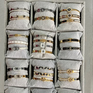 Bracelet en <span class=keywords><strong>acier</strong></span> <span class=keywords><strong>inoxydable</strong></span> plaqué or 18 carats à la mode, bracelet de <span class=keywords><strong>marque</strong></span> célèbre, double G CC L, <span class=keywords><strong>bijoux</strong></span> - Product Image 2
