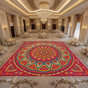 Livraison rapide, sticker adhésif en vinyle pour sol de danse portable à carreaux blancs personnalisés, <span class=keywords><strong>tapis</strong></span> de mariage personnalisé - Product Image 2