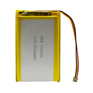 Hohe kapazität lipo batterie 105080 3.7v 5000mah lithium-polymer akku