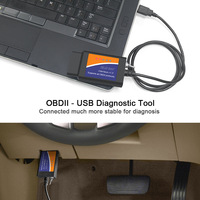 ELM327 USB OBD2 con Interruptor HS/MS 25K80, Adaptador Oculto para Automóvil CH340T OLIVER, Compatible con Múltiples Modelos