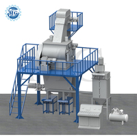 Usine de mélange de béton sec pré-mélangé entièrement automatique 6-8 TPH avec machine de pesage, machine de mélange de ciment, de sable et de poudre, et machine d'emballage à valve