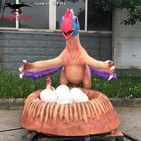 Dinosaure interactif animatronique réaliste Oviraptor pour événements sur le thème des dinosaures