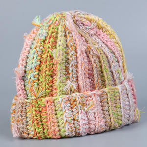 หมวกบีนนี่ไหมพรมถักลายโลโก้แบบกำหนดเองสำหรับฤดูหนาว หมวกบีนนี่เท่ห์ ตลก น่ารัก สำหรับผู้หญิง ผู้ชาย หมวกไหมพรมถักลายหัวกะโหลกอุ่นๆ สำหรับฤดูหนาว - Product Image 3