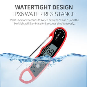 Thermomètre numérique pliable pour la viande RUIMEISEN RMS-201, affichage inversé automatique, étanche IPX6, précision de 0,5°C, pile CR2032 - Product Image 4