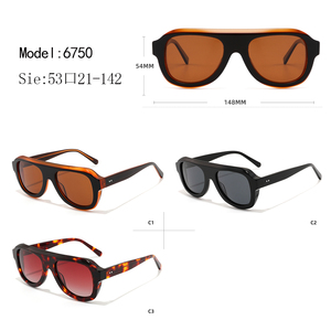 Modern Rectangle Sunglasses Full Rim Tortoise Shell <b>Frame</b> Brown Lens Anti-Uv Protection Unisex Adult - Product Image 3