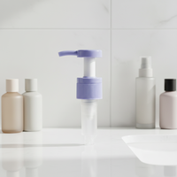 Pompe en plastique anti-fuite de 4,5 cc pour sérum facial et lotion cosmétique, flacons de soin de la peau