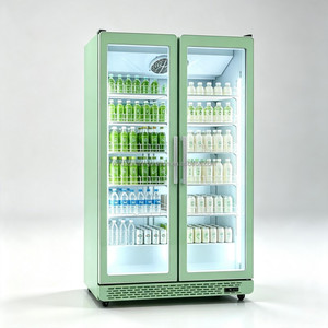 Vitrina Refrigerada de 2 Puertas con Vidrio Completo y Refrigeración Circulante de Alta Calidad para Bebidas, Gran Venta 2026 - Product Image 3