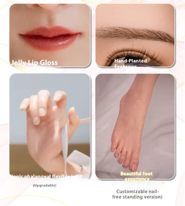 TPE 실리콘 탄 스킨 실버 숏 헤어 리얼리틱 실리콘 성인용 인형 큰 엉덩이와 가슴 부드러운 촉감 - Product Image 6