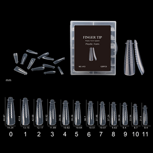Puntas de Uñas Cuadradas para Manicura Francesa, Herramienta de Extensión de Doble Forma, Modelo de Dedo, Molde de Gel de Construcción Rápida, Sistema de Construcción de Uñas para Salón - Product Image 3