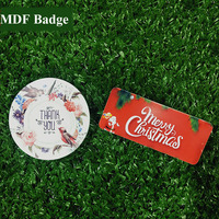 Badge d'impression par Sublimation pour serveur, Badges portant le nom de votre mère, garde-robe personnalisé, RubySub MDF, pièces