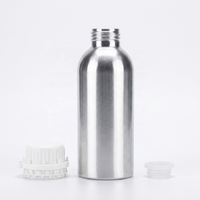Bouteille en aluminium brillant de 500 ml, emballage cadeau pour huile essentielle et parfum, résistant à la lumière, étanche, recyclable