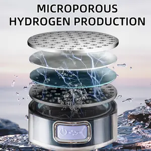 पोर्टेबल 1200-2400PPD हाइड्रोजन वॉटर जेनरेटर 1500ml USB चार्ज हाइड्रोजन पानी की बोतलें