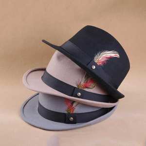 หมวกแกสเตอร์ทริลบ็อตแบบคลาสสิกหมวกทรงนักเลงผ้านุ่มแบบคลาสสิกสีน้ำตาลดำทำตามสั่ง - Product Image 4