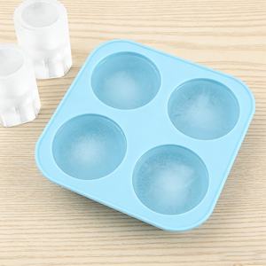 Moule à glaçons en silicone alimentaire à 4 cavités, réutilisable et écologique, pour gobelets et tasses - Vente en gros - Product Image 2