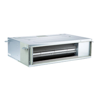 220V pour VRF VRV système conduit unité intérieure DC climatiseur avec refroidissement chauffage faible décoratif multi-split pour bureau à domicile