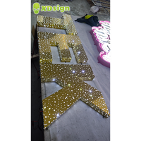 Lettres lumineuses LED multicolores personnalisées XDsign Starry Sky, 3D, étanches IPX7, signalétique extérieure certifiée CE, décoration lumineuse