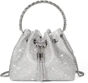 Bolso de hombro individual con cadena de diamantes de moda para mujer de gran capacidad, especial para viajes de fiesta