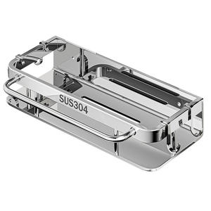 Égouttoir de cuisine en acier inoxydable taille L, multifonctionnel, pour vaisselle et bols, organisateur d'évier, forme carrée, SUS304 - Product Image 1