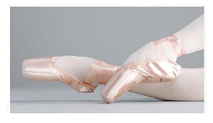 Professional Satin Pointe Shoes Ballet Dance Shoes Canvas <strong>Ballerina</strong> slippers with Ribbon for School or Home - Product Image 5