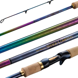 Canne à pêche spinning Shimano WORLD SHAULA LIMITED en carbone X spiral de qualité supérieure, action rapide et sensible, haute puissance, pour la pêche au bar - Offre spéciale - Product Image 1