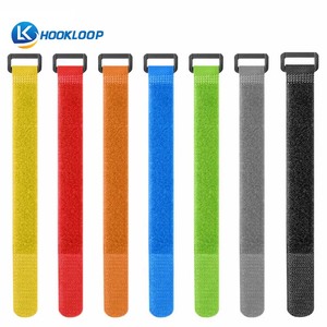 Sangle de fixation en nylon sur mesure, imperméable, à boucle rectangulaire, avec boucle arrière et fermeture auto-agrippante, pour rangement et fixation sur rack, simple face - Product Image 6