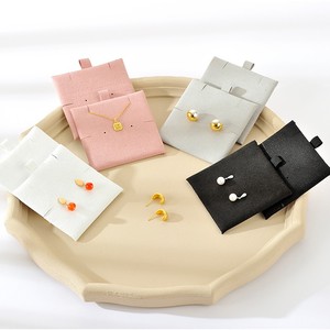 Wholesale Custom LOGO Design Microfiber Jewelry Card 6*6/8*8/9*9CM Necklace Earrings Jewelry Storage Card Insert Storage Card - Product Image 2