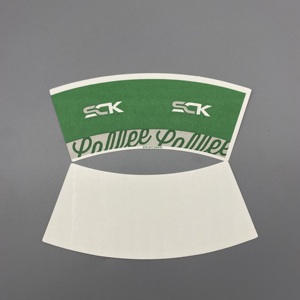 Custom <b>Printed</b> <b>Paper</b> Cup Fan Raw Material Food Grade Brand Design Disposable Coffee <b>Paper</b> Cup Fan Sheets For Coffee Cups - Product Image 4