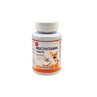 Comprimés multivitaminés pour chiens et chats 80g – Soutien quotidien pour la peau, le pelage et le système immunitaire – Vitamines essentielles – Complément alimentaire naturel pour animaux de compagnie – Qualité supérieure