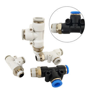 Conector Neumático de Empuje Duradero, Tipo T Macho de 3 Vías, de 1/8 a 1/2 -001 - Product Image 4