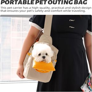 Sac à dos d'affaires Support solide Doux Confortable Polyester Tissu Mesh Pet Carrier pour Voyage Sorties Solide pour Petits Chiens Chats - Product Image 2
