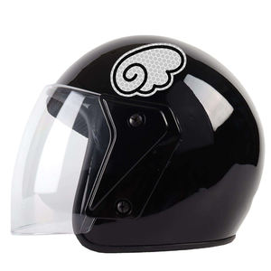 Ailes d'ange <span class=keywords><strong>moto</strong></span> <span class=keywords><strong>casque</strong></span> de vélo électrique corps pare-chocs personnalisé diamant miroir cristal maille film réfléchissant voiture autocollants - Product Image 1