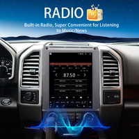 Autoradio LELV Android 14 style Tesla avec écran partagé, pour Ford F150 2016-2021, écran vertical, lecteur multimédia, CarPlay sans fil, GPS