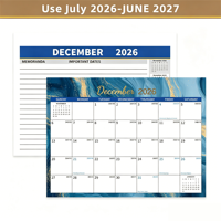 Calendrier de bureau professionnel SPESE 2026-2027 - Planificateur mensuel 18 mois (juillet 2026 - décembre 2027) - Suivi des habitudes et mémos de bureau