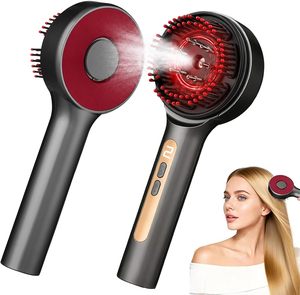 Applicateur d'huile capillaire, peigne de massage du cuir chevelu EMS, dispositif de soin des cheveux à nano-brume avec lumière LED - Product Image 1