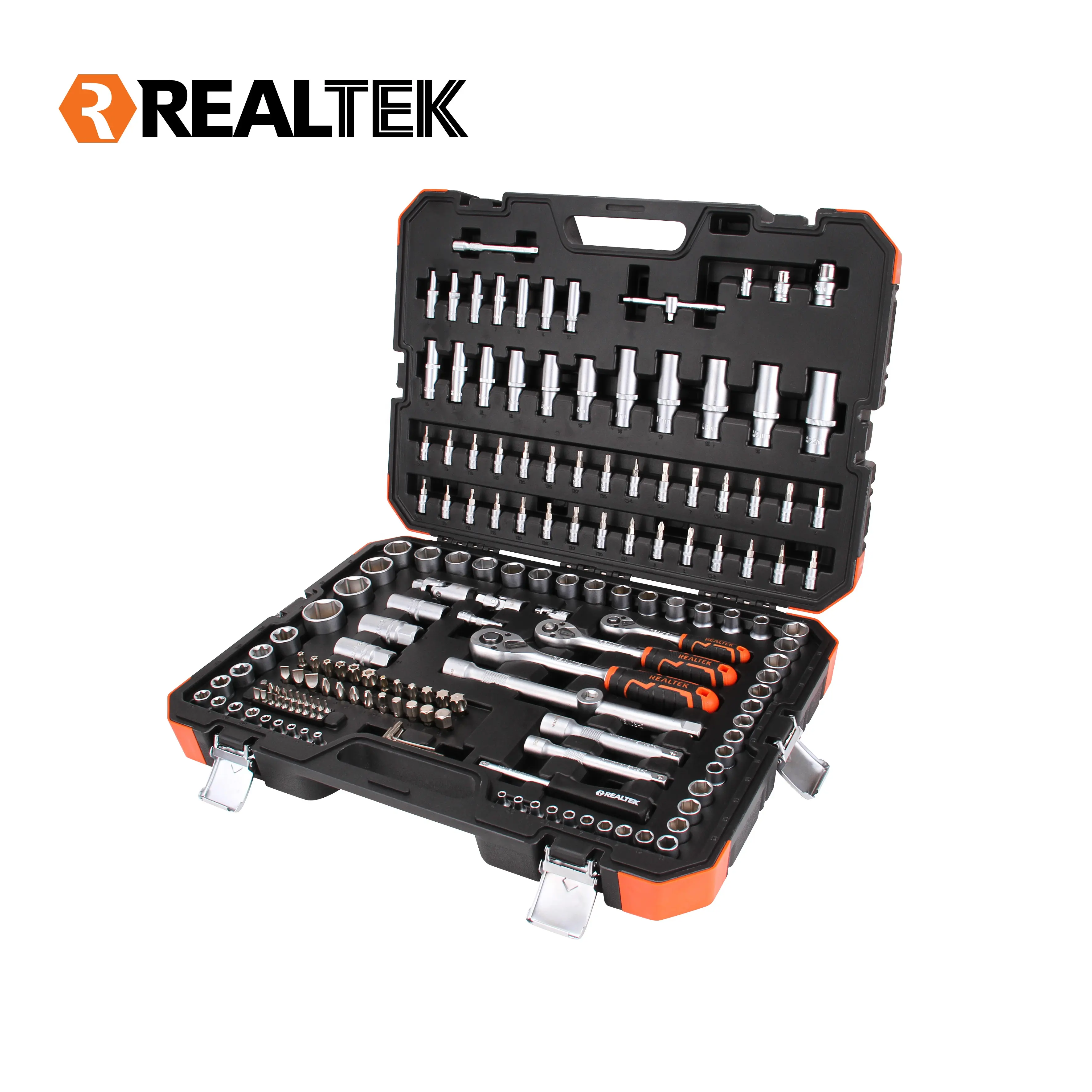 Realtek 172Pcs Classical Crv Socket Set Tool Kit Mechanic Tool Home Tools For Car Repairing