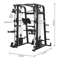 Machine de musculation multifonctionnelle pour la maison : Crossover à câbles, Lat Pulldown, Barre de traction, Smith Machine – Vente directe usine